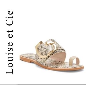Louide Et Cie Snakeskin Gold Buckle Toe Ring